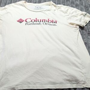 Columbia Men's Off-White Graphic Tee